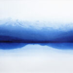 "Meditation in Blue Nr.1" 40x50cm ink on 300g aquarelle paper